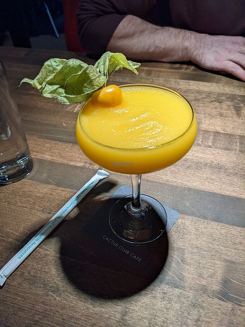 Passion fruit Bellini (amazing) at Cactus Club Cafe - Edmonton Mall in Edmonton
