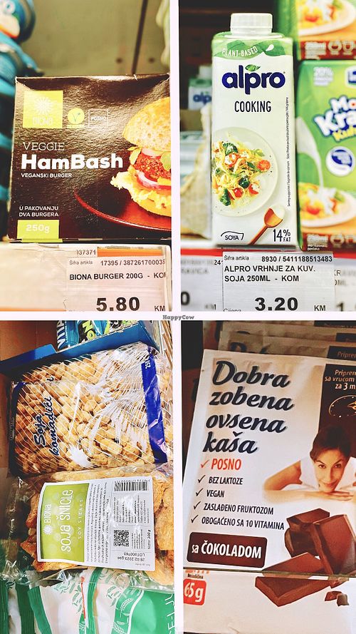 Plant protein and packaged food  at Šiki - Шики in Sipovo