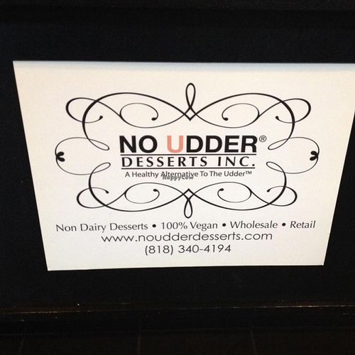 signage at No Udder Desserts in Woodland Hills