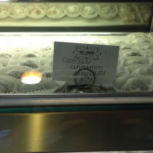 dessert case at No Udder Desserts in Woodland Hills