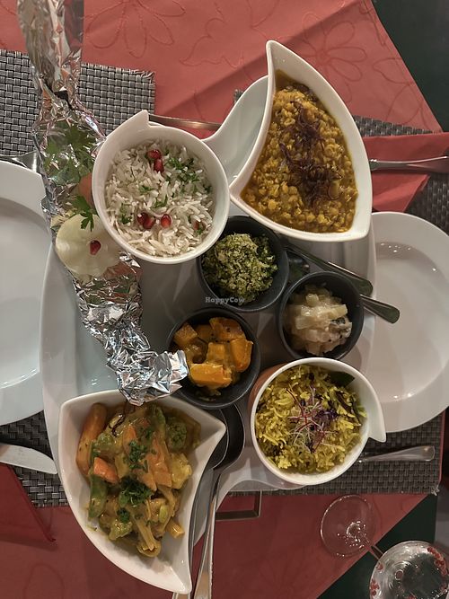 Vegan platter  at Colombo Hoppers Restaurant & Bar in Vienna