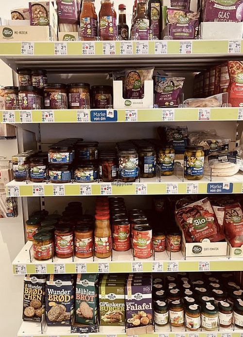 vegan products  at DM Drogerie Markt - Osdorfer Landstraße in Hamburg