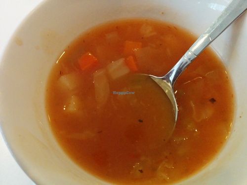 Vegetable soup appetizer at Walk the Wok in Portland