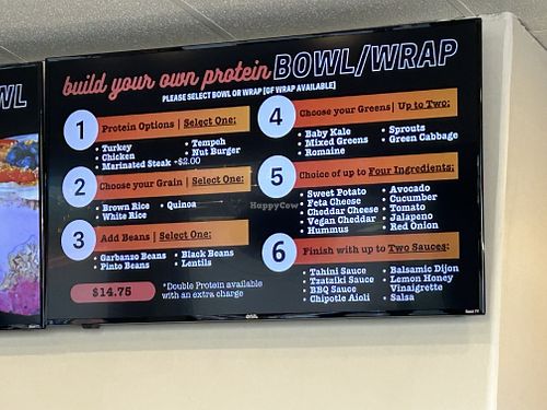 Menu pic   at Vibe Health Bar in Folsom