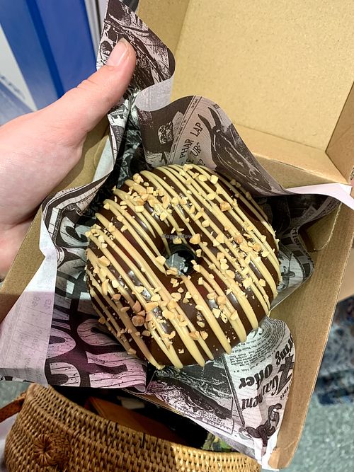 Dark choc & peanut   at Brooklyn Donut & Coffee Co in Maroochydore