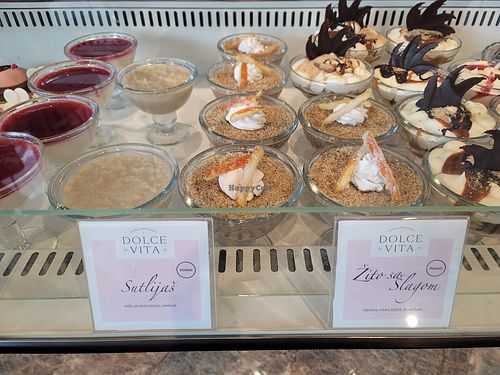 Many posno (vegan) items at Dolce Vita in Banja Luka