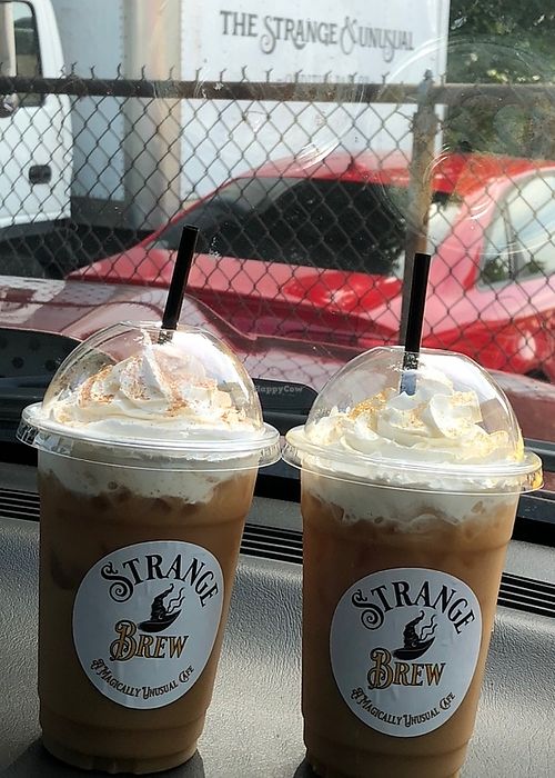 Pumpkin Juice and Butterbeer Lattes  at Strange Brew in Kingston