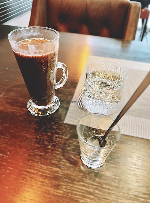 Hot chocolate with soy milk  at Archive Coffee & Bar in Banja Luka
