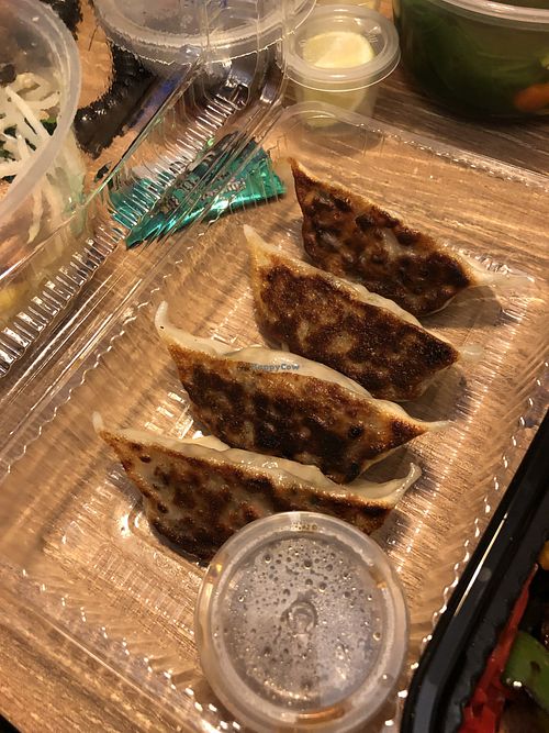 Ramen miso set- gyoza $18 at Herbivore Japanese Vegetarian Restaurant in Central Singapore