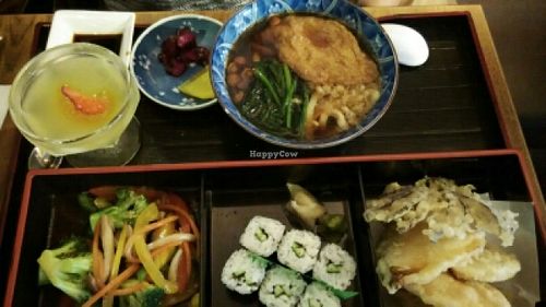 udon set at Herbivore Japanese Vegetarian Restaurant in Central Singapore