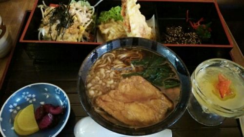 soba set at Herbivore Japanese Vegetarian Restaurant in Central Singapore