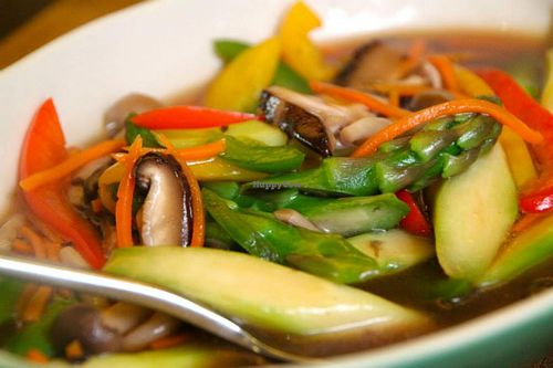 delicious veggies at Herbivore Japanese Vegetarian Restaurant in Central Singapore