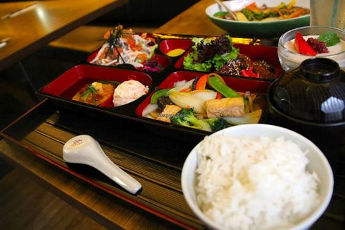 bento at Herbivore Japanese Vegetarian Restaurant in Central Singapore