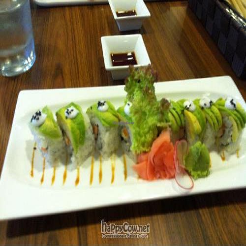 Avocado Sushi at Herbivore Japanese Vegetarian Restaurant in Central Singapore