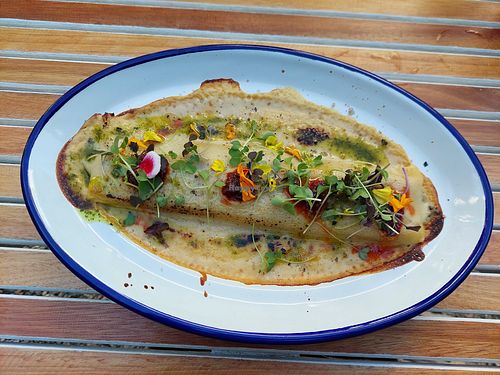 Mushroom cannelloni special 18eur at Bellaverde in Mallorca