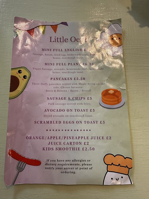 Apologies for the poor quality photo but you can get the idea…  at Oeuf in Hove