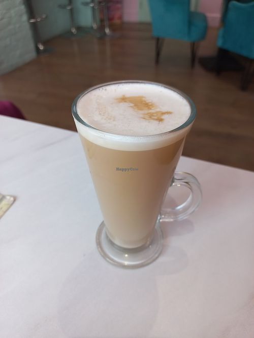 Soya milk latte at Fancies in Orpington