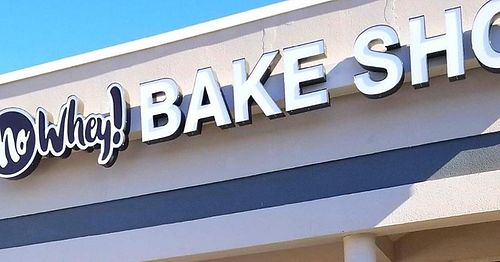 Store front at No Whey! Bake Shop in Howell
