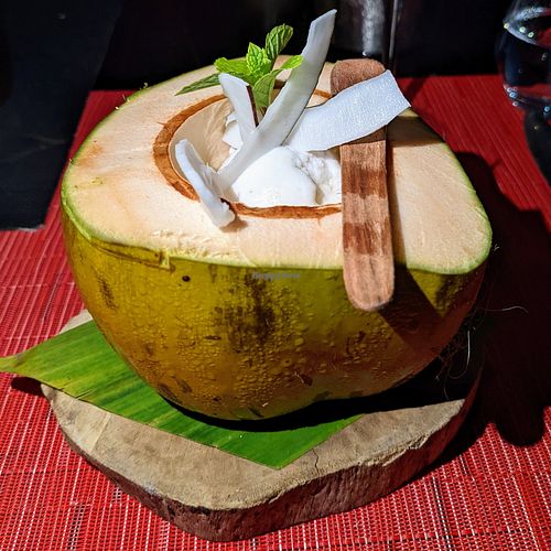 Vegan course 3 at Kai at Ayada Maldives in Maguhdhuvaa Island