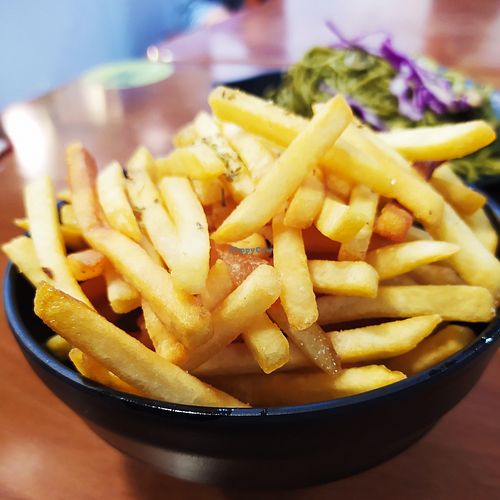 Truffle Fries at Blooming Sprouts 旺盛素食 in Central Singapore