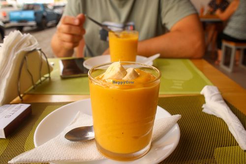 smoothie at Natura Coffee Shop in Praia