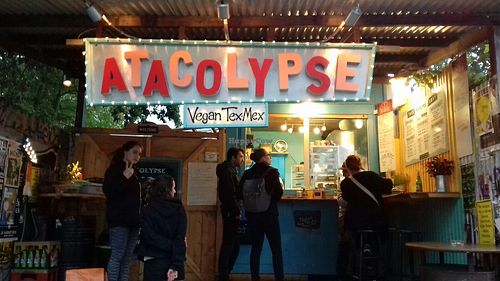 Food truck front, taken on the first of September 2018 at Atacolypse in Leipzig