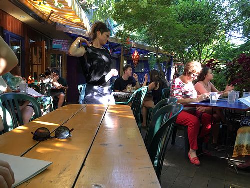 jardin  at Cafe Santropol in Montreal