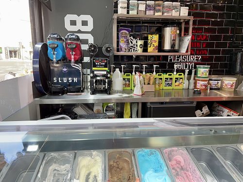 inside  at Creams Cafe - Kings Cross in London