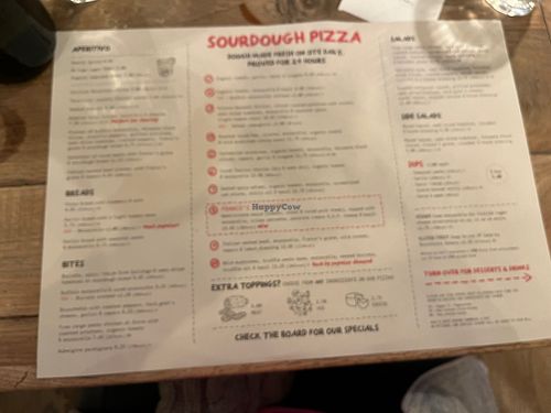 Menu #Veganuary at Franco Manca - Wimbledon in South West London