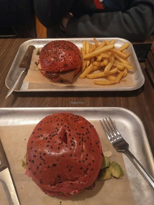 Vegan burgers at BrewDog in Frankfurt