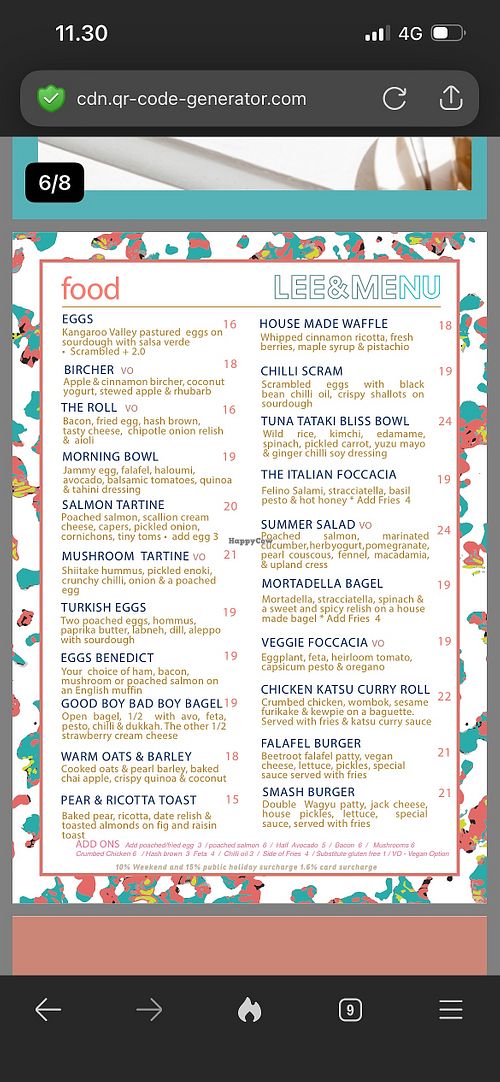   at Lee and Me in Wollongong