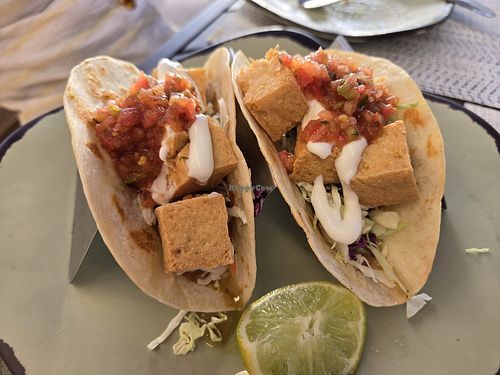 Tofu Tacos at Naupaka Beach Grill in Kamuela