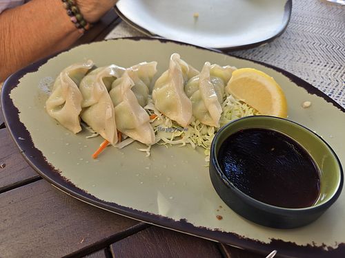 Edemame potstickers at Naupaka Beach Grill in Kamuela