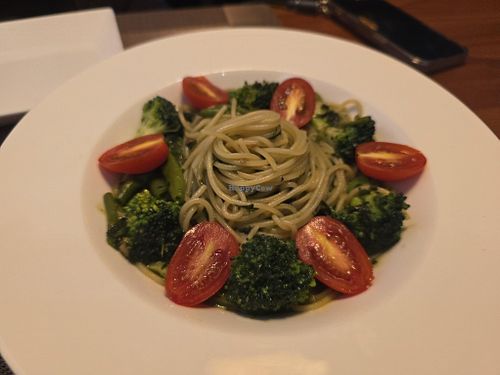 Brócoli pesto pasta  at Camouflage in Seoul