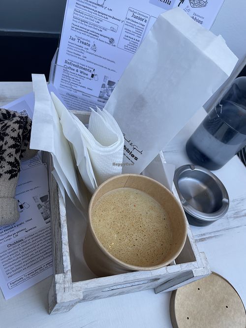 Smoked potato soup  at Chubbies in Ioannina