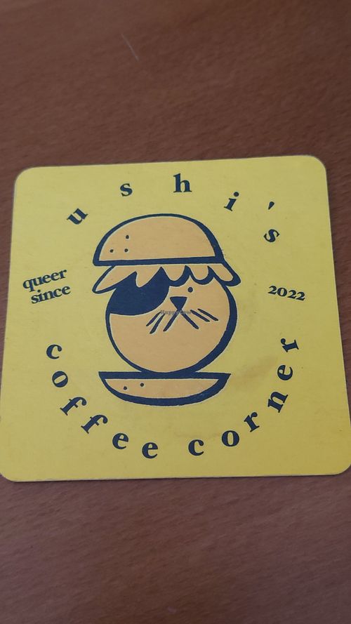 Big big big cat at Ushi's Coffee Corner in Glasgow