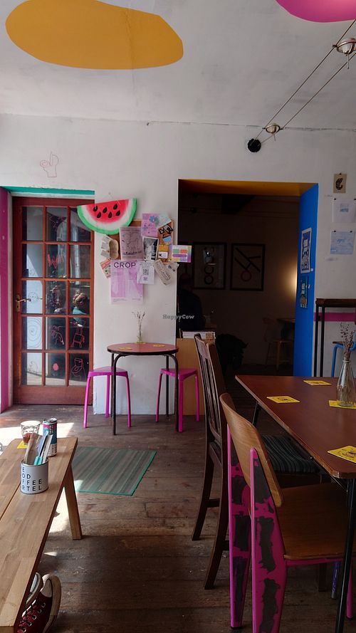 Inside at Ushi's Coffee Corner in Glasgow