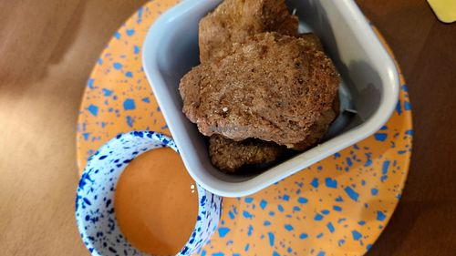 The chick'n - order that as starter, it's simply perfect! at Ushi's Coffee Corner in Glasgow