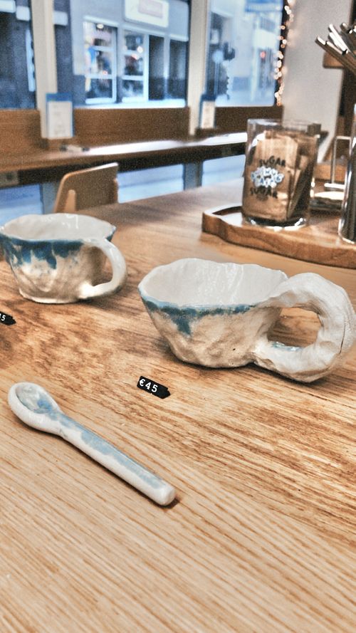 Ceramics  at Anch46 Café in Eindhoven
