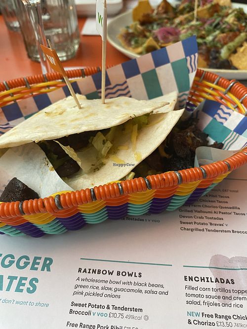 Roast mushroom club quesadillas   at Wahaca - Stratford in East London