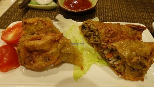 fried Ngoh Hiang at Honzen Cafe in Central Singapore