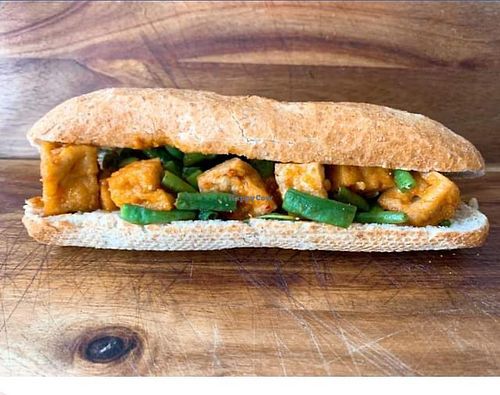 Tafu met kouseband at Fresh Food in Alkmaar