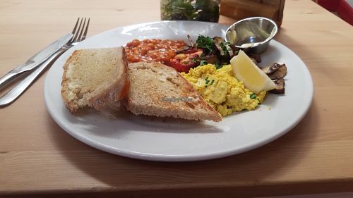 Vegan breakfast at Star Anise Arts Cafe in Stroud