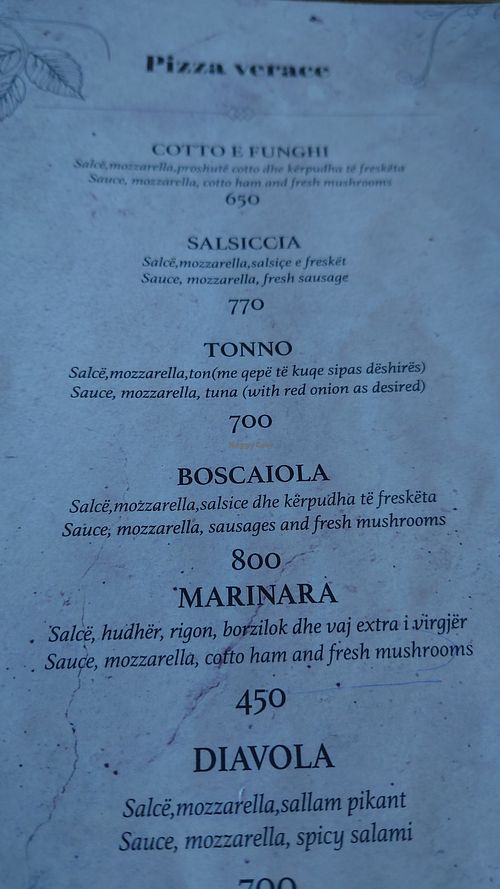  at Pizzarte in Tirana