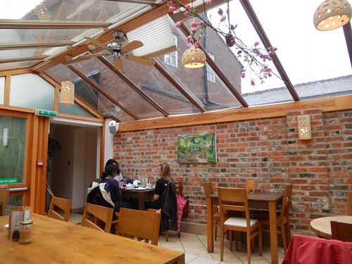 rear part of cafe at Anusia Cafe in Tring