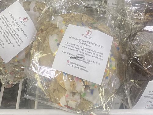 Double stuffed birthday Oreo cookie   at Coco Luv in Los Angeles