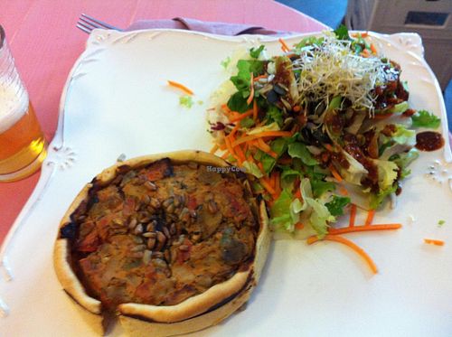 a delicious Quiche at Ohlala in Berlin