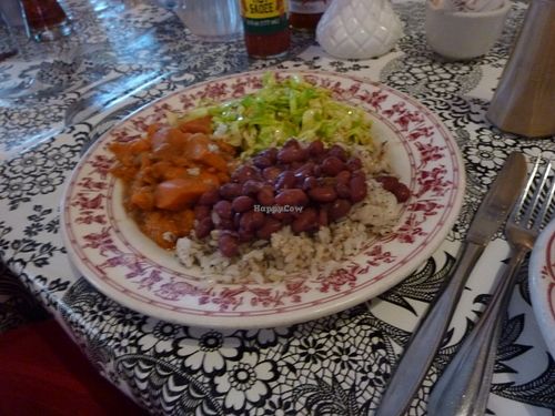 Vegan options at Bless My Soul Cafe at Bless My Soul Cafe in Eureka