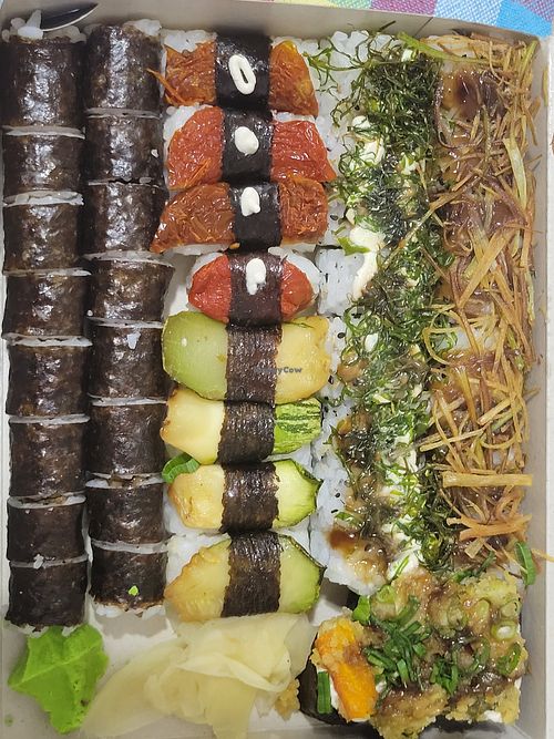 Special combo platter at Piratas Veg in Florianopolis