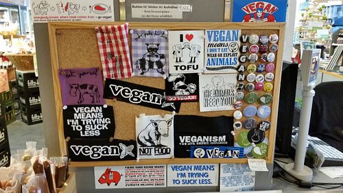 favorite part of the store :) at Veganz - Prenzlauer Berg in Berlin